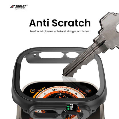 ZEELOT Pishield 2-in-1 Case for Apple Watch Ultra 49mm with Built-In Tempered Glass - Clear ( Barcode: 4891011516569 )