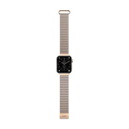 Laut Novi Luxe Watch Strap for Apple Watch 41mm - 40mm - 38mm ( Series 8 - SE - 7 - 6 - 5 - 4 - 3 - 2 ) -  Beige ( Barcode: 4895206933865 ) - Forexengineer -Malaysia- 4895206933865