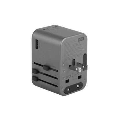 Energea TravelWorld Adapter GaN65 USB-C PD 65W + PPS 55W Universal Adapter (Barcode: 6957879461705 )