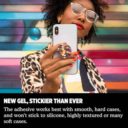 PopSockets Swappable Popgrip Premium - Glitter Bokeh Hearts