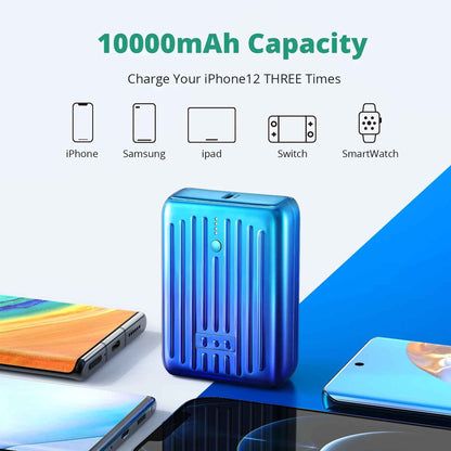 Zendure SuperMini 10,000mAh 20W PD Power Bank - Credit Card Sized - Purple ( Barcode: 850020422302 )