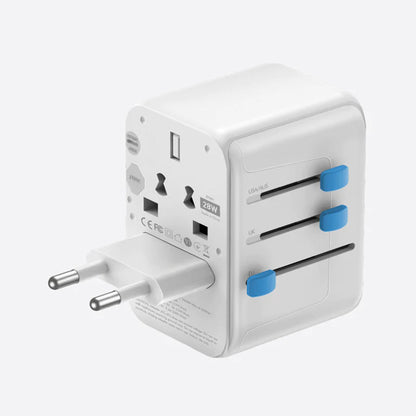 Energea GoPort Travel Adapter - 28W, 2 USB-A , 3 USB-C - Carry case included (Barcode : 6957879461682 ) - Forexengineer -Malaysia- 6957879461682