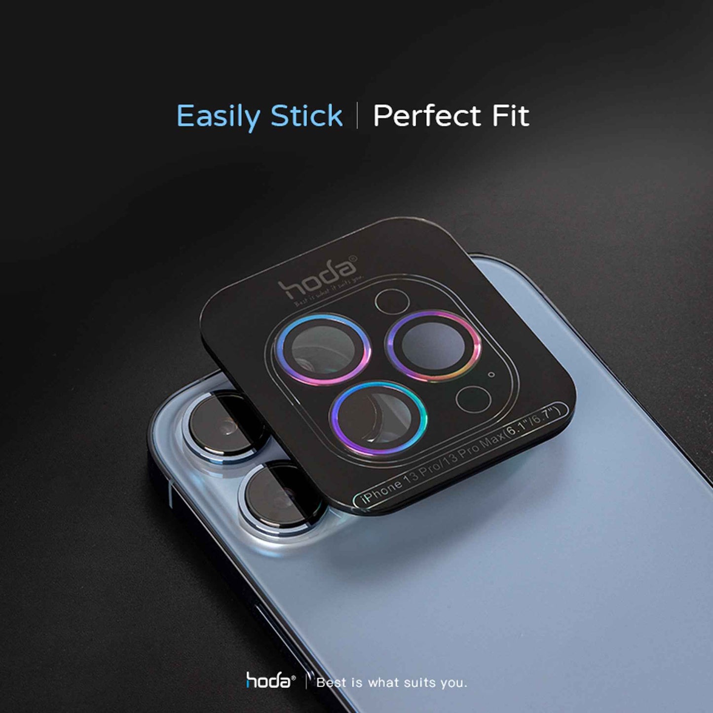 Hoda Sapphire Lens Protector for iPhone 14 Pro - 14 Pro Max - Gold (3pcs) (Barcode: 4711103546628 )