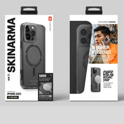 SKINARMA Saido Mag-Charge for iPhone 14 Pro - Compatible with Magsafe - Smoke (Barcode: 8886461241983 )