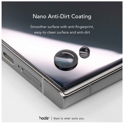 Hoda 3D UV Full Glue Tempered Glass for Samsung S23 Ultra - Full Coverage Curve Screen Protector (Cases Friendly) - Light Included - Clear (Barcode: 4711103548912 )
