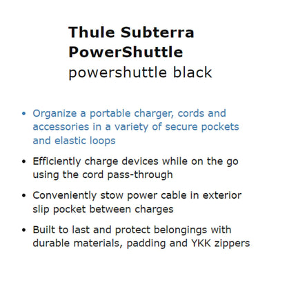 Thule Subterra Powershuttle - Black (Barcode: 0085854246170 )