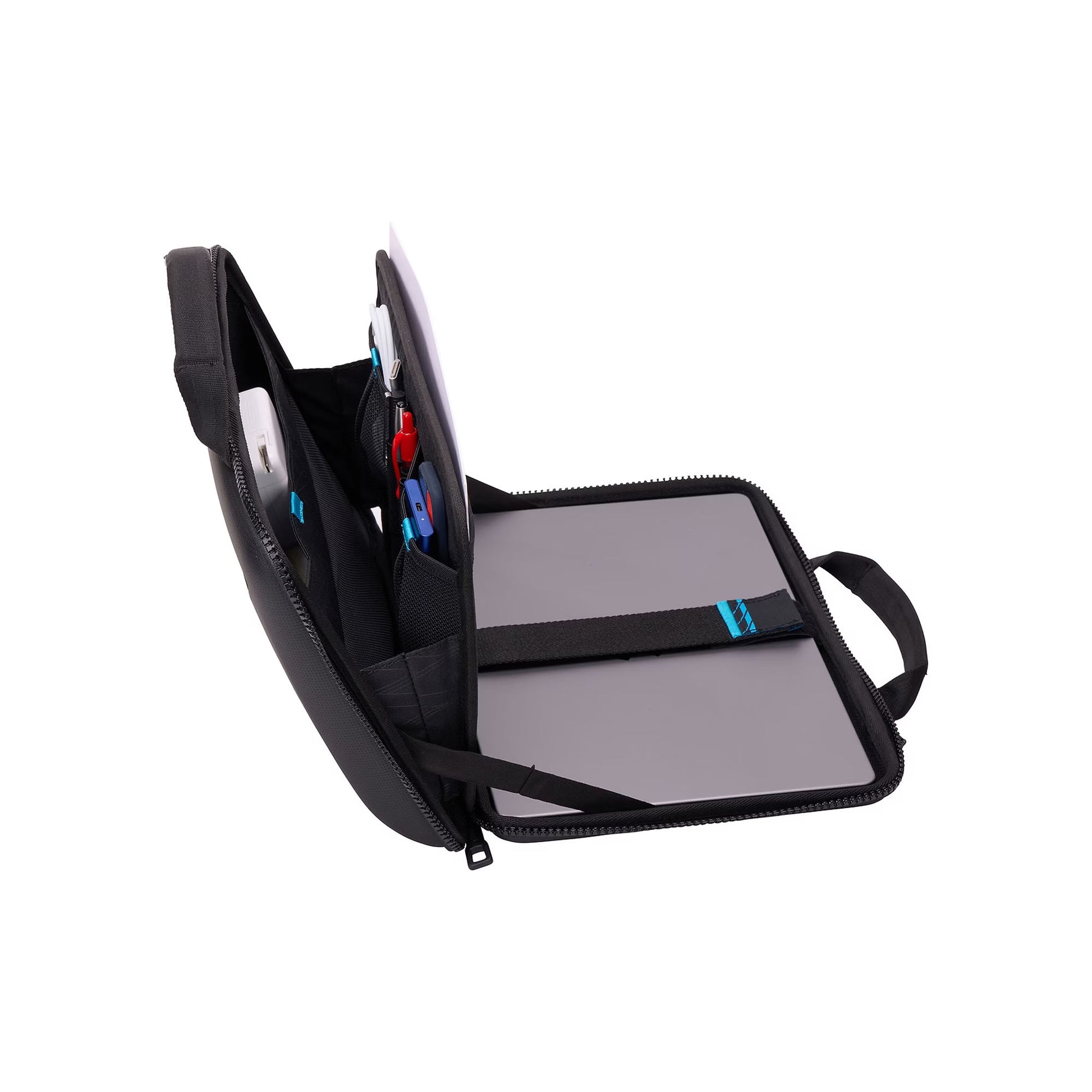 Thule Gauntlet 4.0 for MacBook Pro 14" & 13", MacBook Air, and Laptops up to 31.3 x 22.1 cm - Sleek Laptop Attache - Black - Forexengineer -Malaysia- 0085854254540
