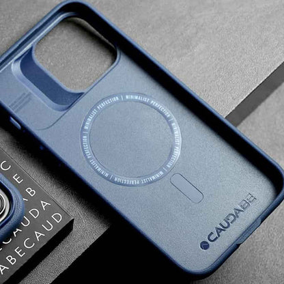 Caudabe Synthesis for iPhone 14 Pro Max  - Magsafe Compatible - Steel Blue