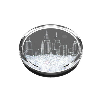 Popsockets PopGrip Luxe Swappable - Tidepool  Snow Globe City Scape (Barcode : 842978186344 )