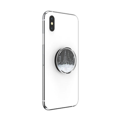 Popsockets PopGrip Luxe Swappable - Tidepool  Snow Globe City Scape (Barcode : 842978186344 ) - Forexengineer -Malaysia- 842978186344