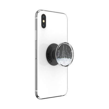 Popsockets PopGrip Luxe Swappable - Tidepool  Snow Globe City Scape (Barcode : 842978186344 ) - Forexengineer -Malaysia- 842978186344