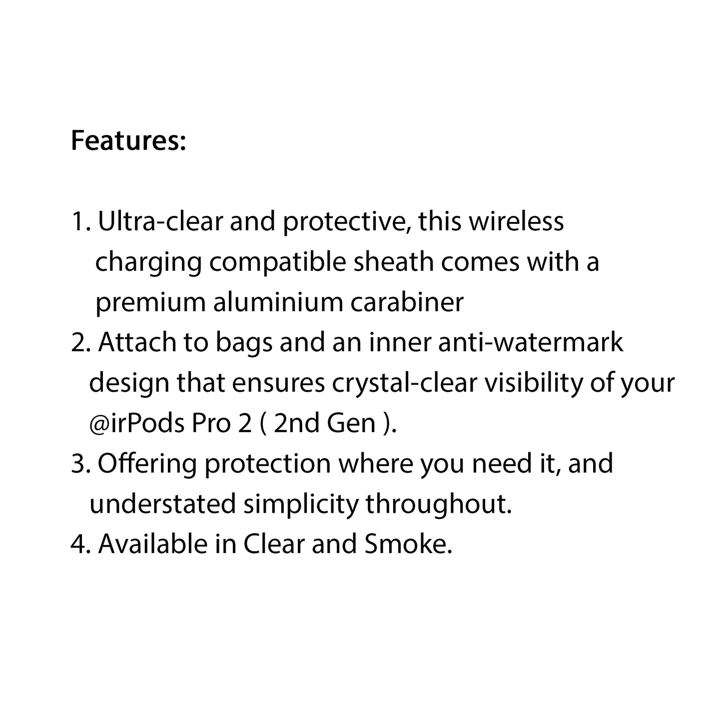 UNIQ Glase for Airpods Pro 2 ( 2nd Gen ) - Glossy Smoke ( Barcode: 8886463683590 )
