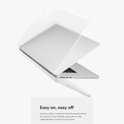 UNIQ Claro Protection Case for Macbook Air 13" M2 / M3 ( 2022 / 2024 ) - Smoke (Matte Grey) ( Barcode: 8886463683231 ) - Forexengineer -Malaysia- 8886463683231
