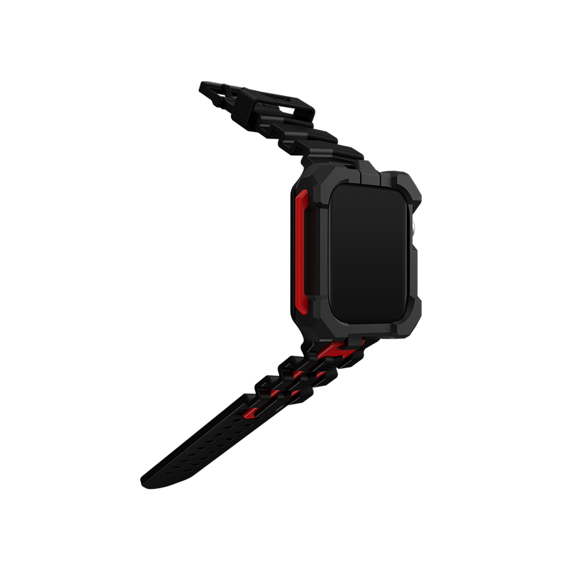 Element Case Special Ops for Apple Watch ( 41mm ) Series 8 - 7 ( Casing + Strap ) - Black-Red (Barcode: 810046112809 ) - Forexengineer -Malaysia- 810046112809
