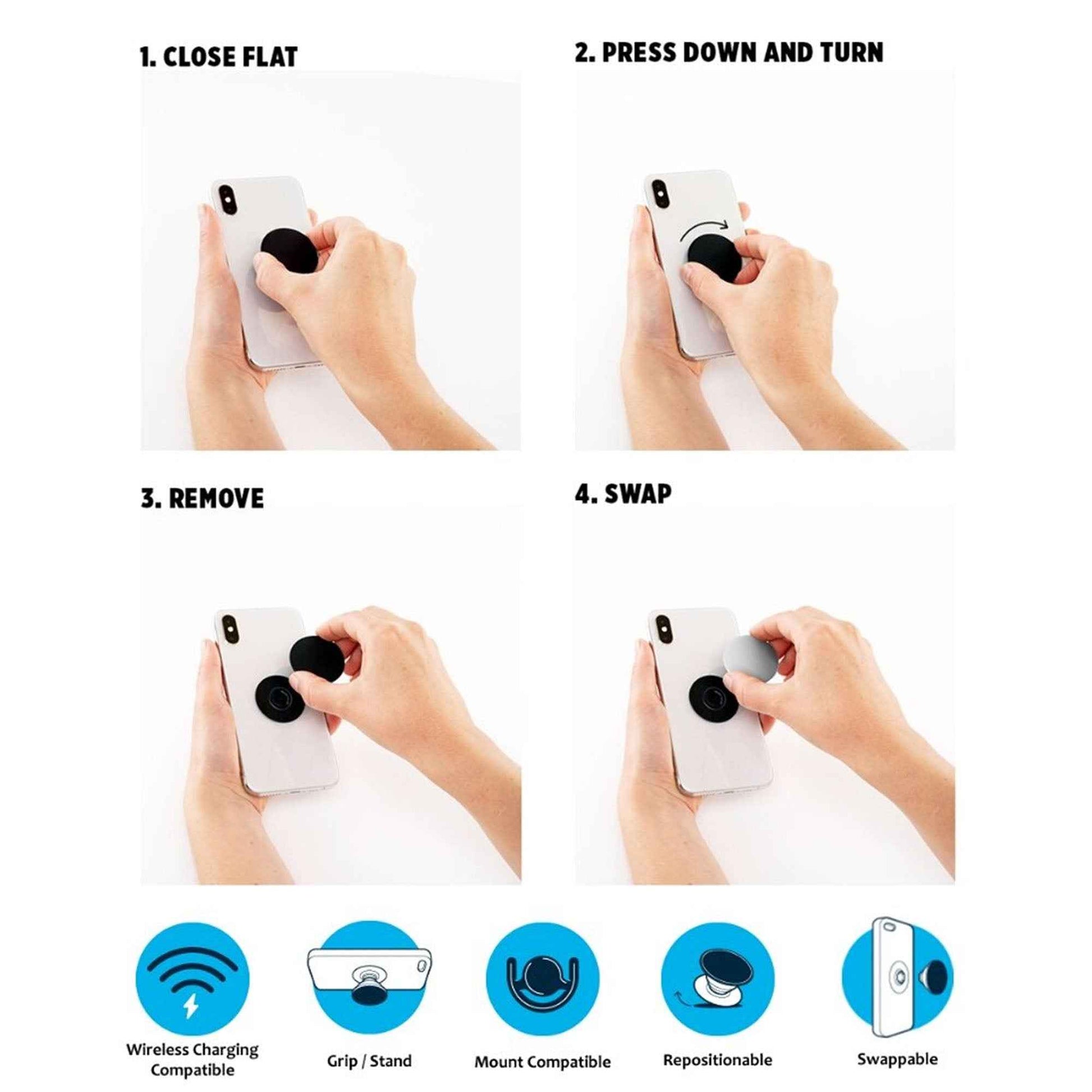 PopSockets Swappable PopGrip Graphic - Pandachella (Barcode : 842978139401 )