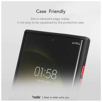 Hoda 3D UV Full Glue Tempered Glass for Samsung S23 Ultra - Full Coverage Curve Screen Protector (Cases Friendly) - Light Included - Clear (Barcode: 4711103548912 )