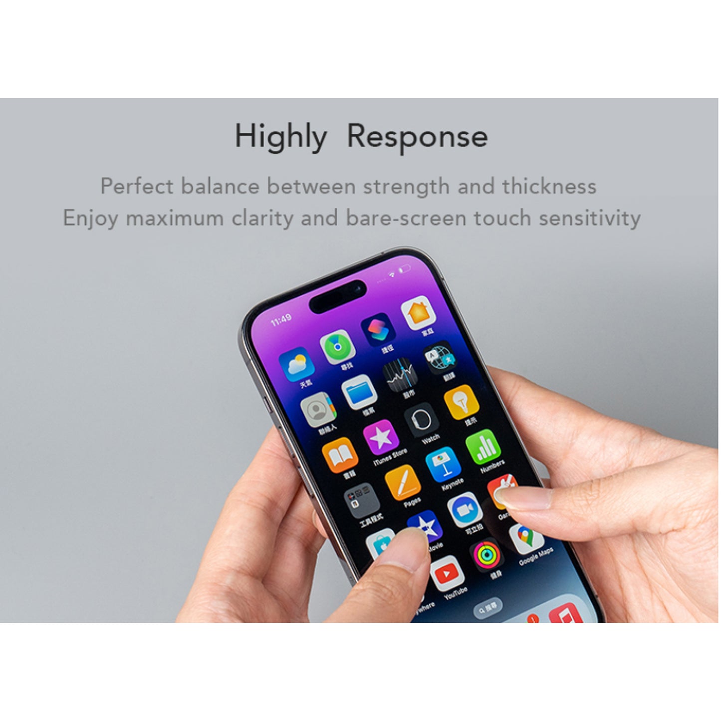 Hoda Anti-Reflection for iPhone 14 Pro - with Dust Free Helper - Full Coverage Tempered Glass Screen Protector ( Barcode: 4711103546246 )