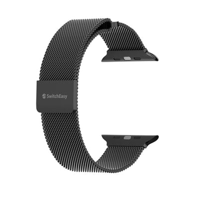 SwitchEasy Mesh Stainless Steel Loop for Apple Watch 41mm - 40mm - 38mm ( 8 - SE2 - 7 - SE - 6 - 5 - 4 - 3 - 2 ) - Black (Barcode : 4895241108280 ) - Forexengineer -Malaysia- 4895241108280