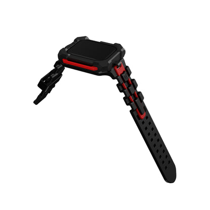 Element Case Special Ops for Apple Watch ( 41mm ) Series 8 - 7 ( Casing + Strap ) - Black-Red (Barcode: 810046112809 ) - Forexengineer -Malaysia- 810046112809