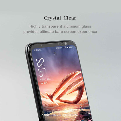 Hoda Tempered Glass for Asus ROG Phone 7 - 6 - 5 - 5 Pro - 5 Ultimate - 5s - 5s Pro ( 2.5D 0.21mm Full Coverage Screen Protector ) - Clear (Barcode: 4711103544860 )