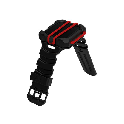 Element Case Special Ops for Apple Watch ( 45mm ) Series 8 - 7 ( Casing + Strap ) - Black-Red (Barcode: 810046112793 ) - Forexengineer -Malaysia- 810046112793