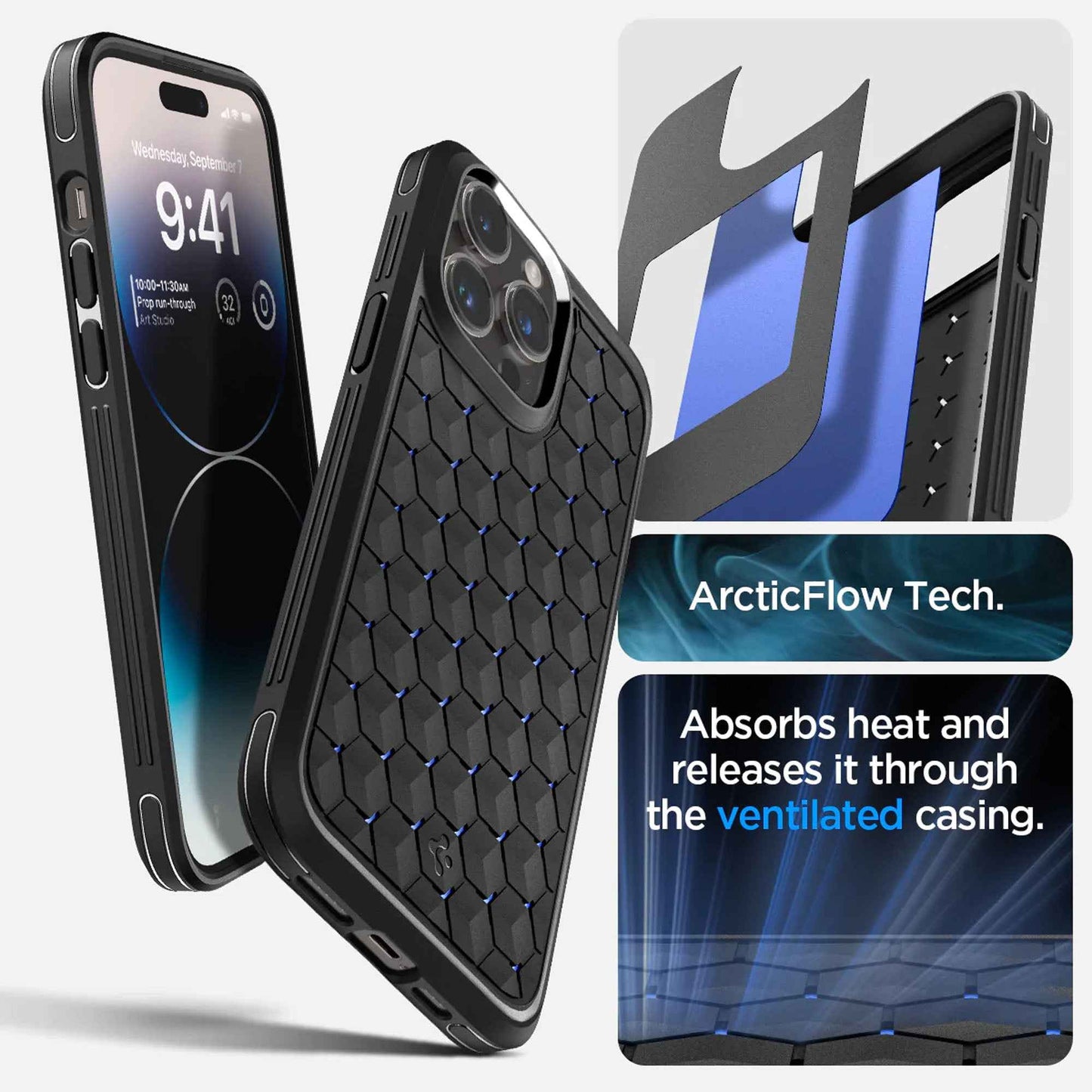Spigen Cryo Armor for iPhone 14 Pro Max - Matte Black (Barcode: 8809811863857 )