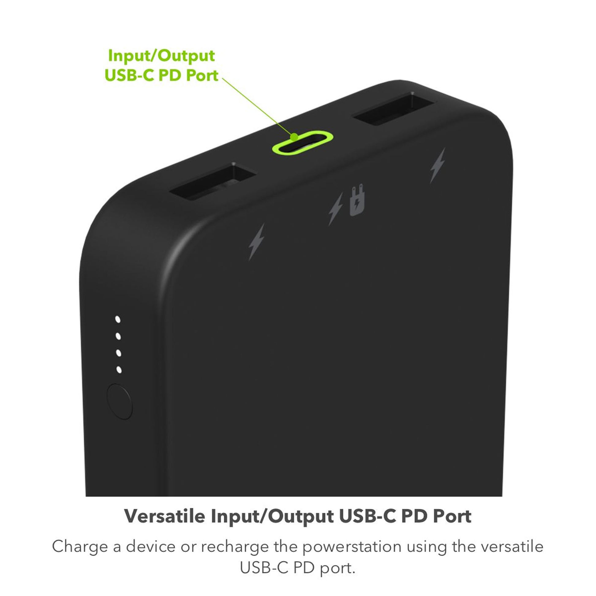 Mophie Power Bank Powerstation 10,000 mAh PD 20W Fast Charging - Black - Forexengineer -Malaysia- 840056173842