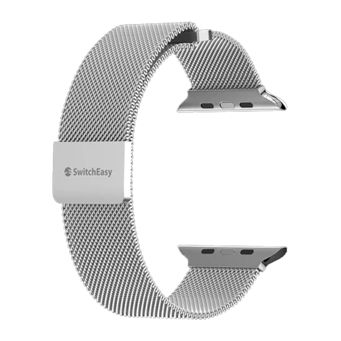 SwitchEasy Mesh Stainless Steel Loop for Apple Watch 41mm - 40mm - 38mm ( 8 - SE2 - 7 - SE - 6 - 5 - 4 - 3 - 2 ) - Silver (Barcode : 4895241108303 )