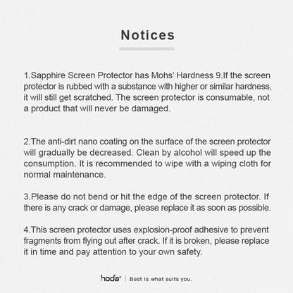 Hoda Sapphire Lens Protector for iPhone 14 Pro - 14 Pro Max - Purple (3pcs) (Barcode: 4711103546635 )