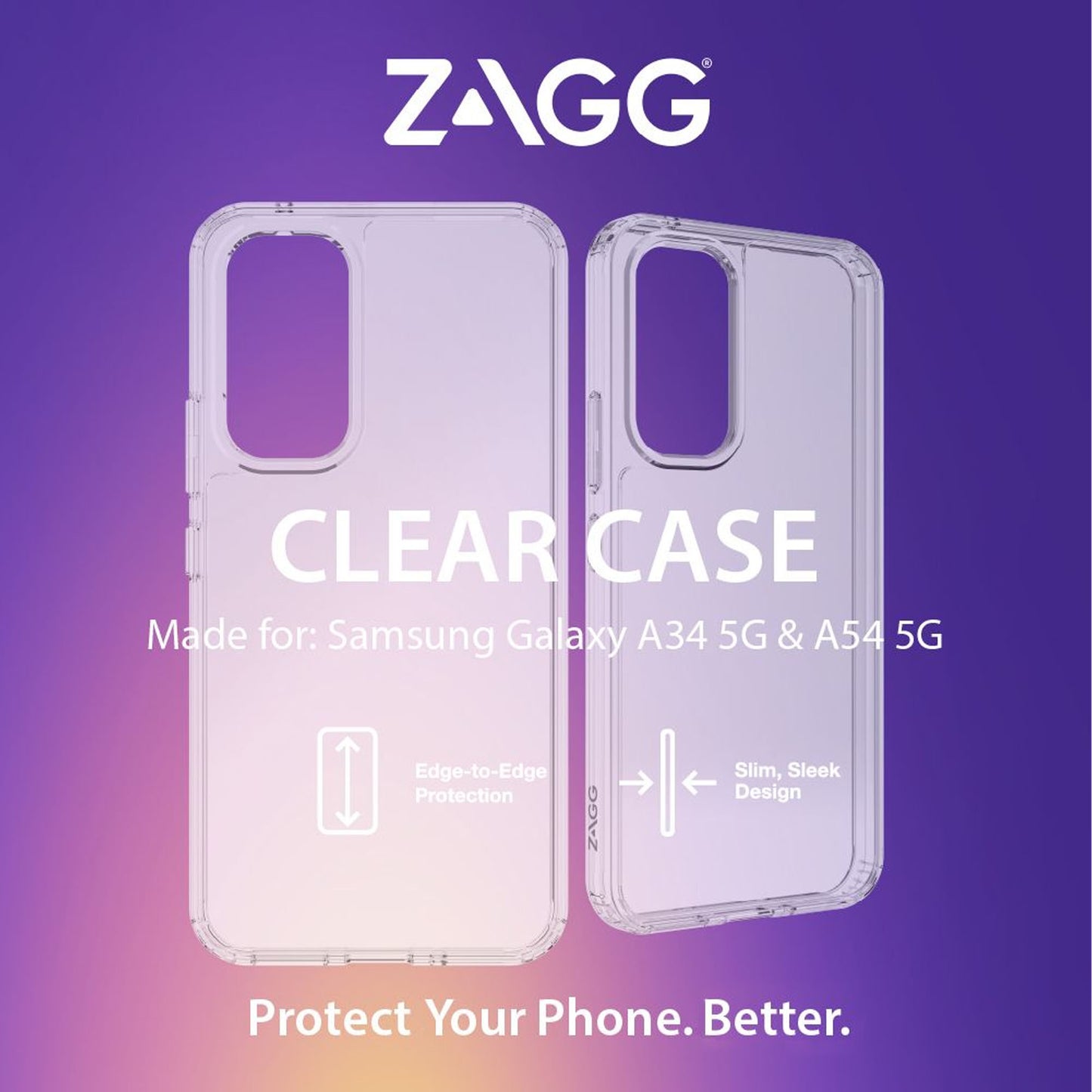 ZAGG Clear Case for Samsung Galaxy A34 (Barcode: 840056179905 )