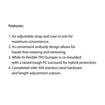 Uniq Monos 2 in 1 ( Strap + Case ) for Apple Watch ( 45mm - 44mm ) Series 8 - SE2 - 7 - 6 - SE - 5 - 4 - Marine Blue - Forexengineer -Malaysia- 8886463680858