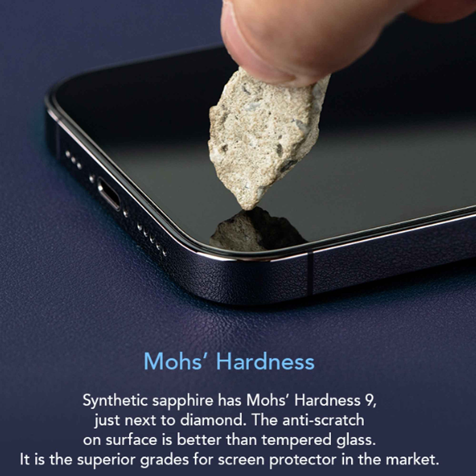 Hoda Sapphire Screen Protector for iPhone 14 Pro with Dust Free Helper ( Barcode: 4711103546321 )