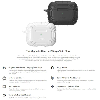 ZAGG Apollo Snap for AirPods Pro 2 ( 2nd Gen ) - Black