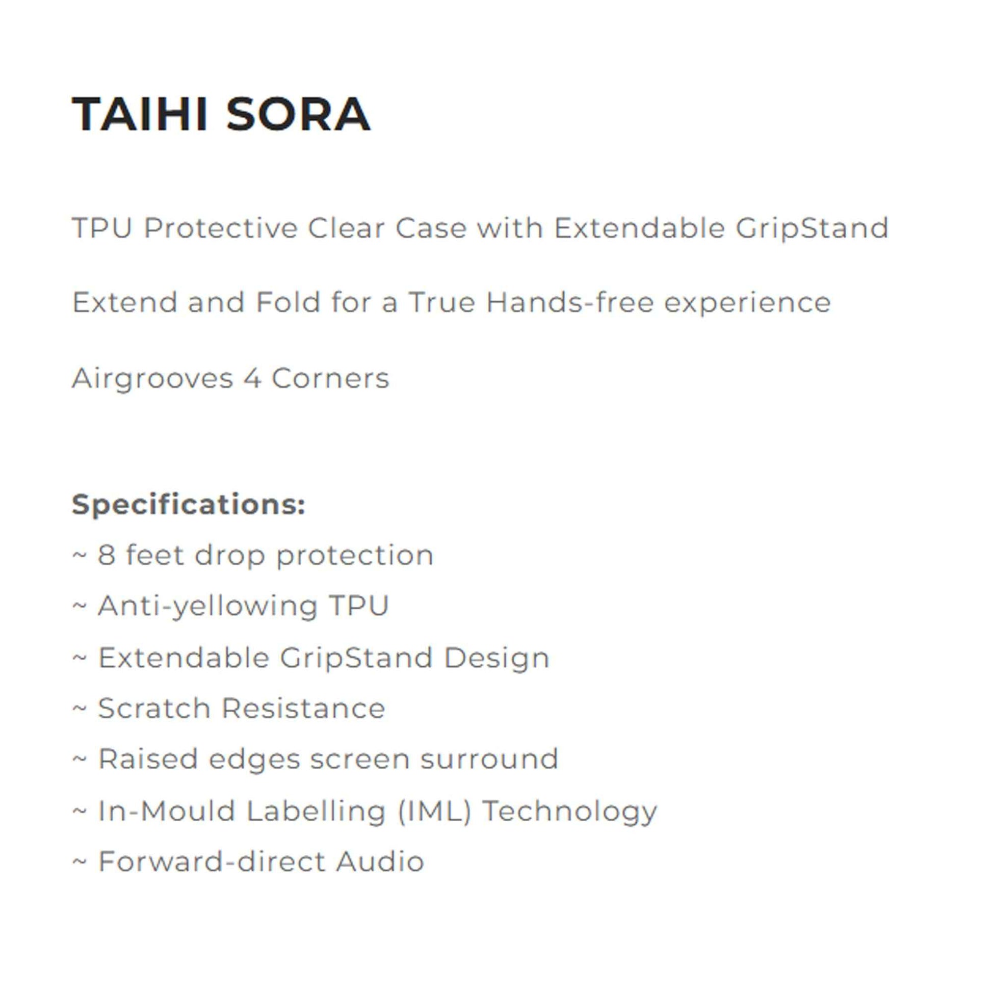 SKINARMA Taihi Sora for iPhone 14 Plus with Extendable GripStand - Black ( Barcode: 8886461242126 )