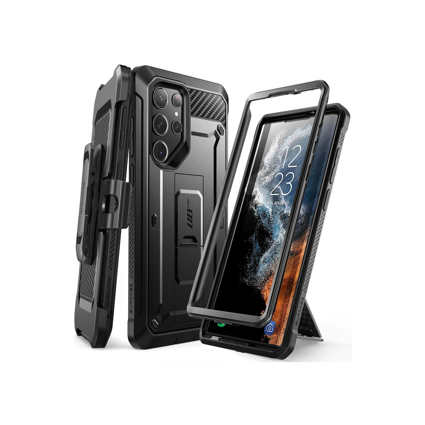 [ONLINE EXCLUSIVE] Supcase Unicorn Beetle PRO for Samsung Galaxy S23 (Without built-in Screen Protector) - Black (Barcode : 843439121300 )