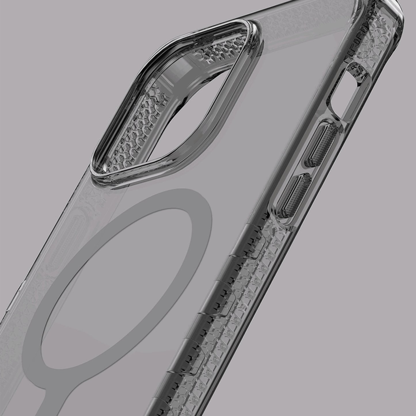 ITSKINS Supreme -- R Clear for 14 Pro Max - Magsafe Compatible - Graphite and Graphite Print ( Barcode: 4894465493783 ) - Forexengineer -Malaysia- 4894465493783