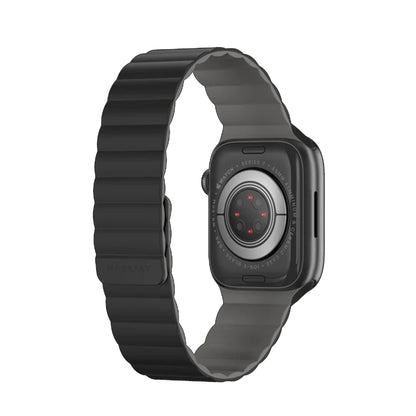 SwitchEasy Skin Silicone Magnetic Watch Band for Apple Watch 41mm - 40mm - 38mm ( 8 - SE2 - 7 - SE - 6 - 5 - 4 - 3 - 2 ) - Black (Barcode: 4895241111242 ) - Forexengineer -Malaysia- 4895241111242