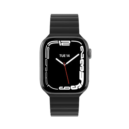 SwitchEasy Skin Silicone Magnetic Watch Band for Apple Watch ALL Ultra & 42/44/45/49MM - Black (Barcode: 4895241111365 ) - Forexengineer -Malaysia- 4895241111365