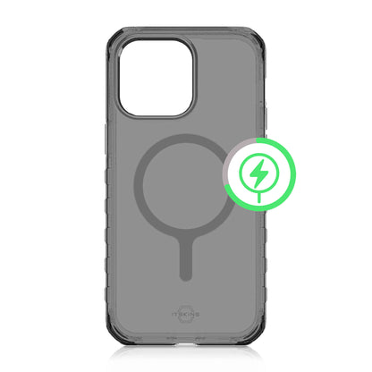 ITSKINS Supreme -- R Clear for iPhone 14 Plus - Magsafe Compatible - Graphite and Graphite Print ( Barcode: 4894465689254 ) - Forexengineer -Malaysia- 4894465689254