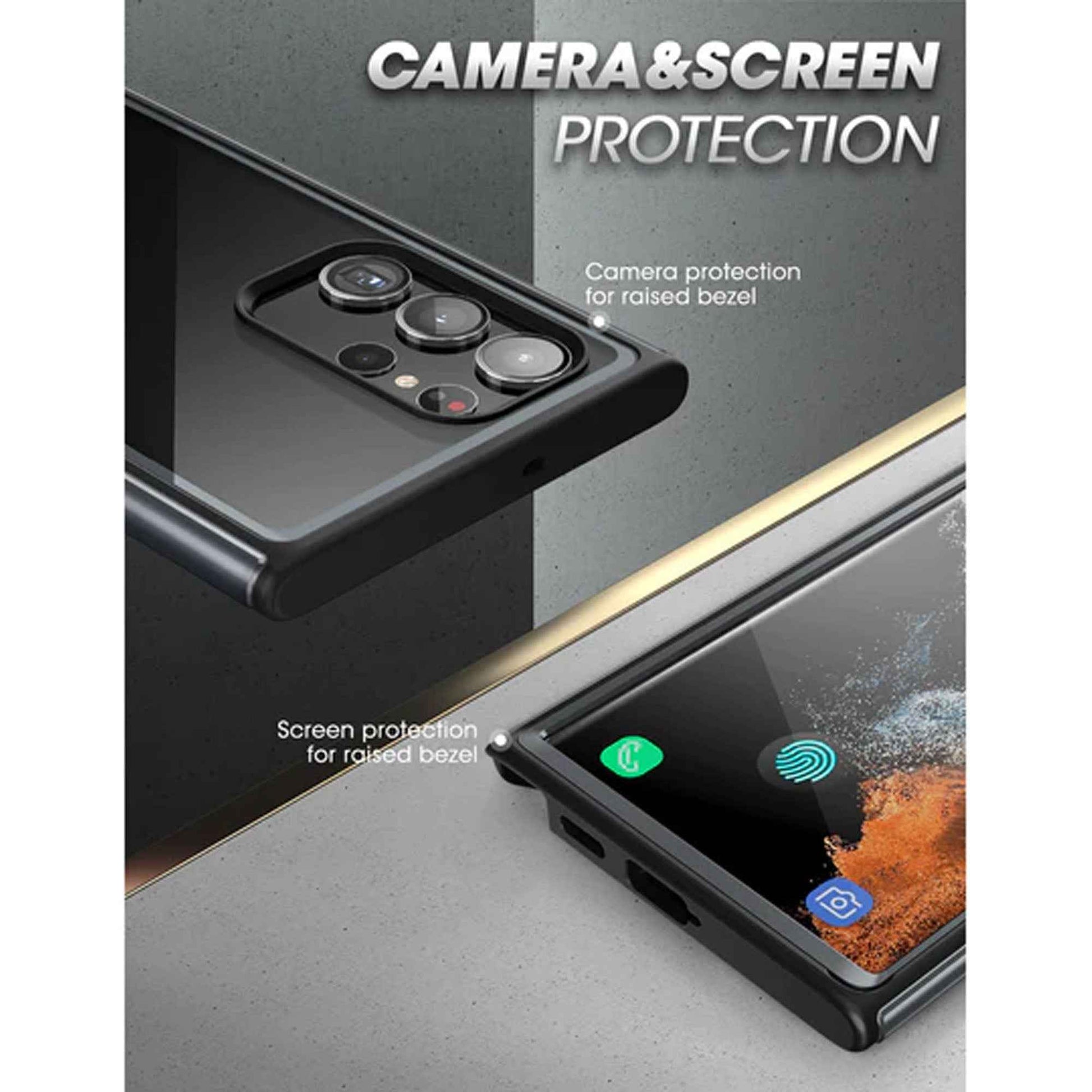 [ONLINE EXCLUSIVE] Supcase Unicorn Beetle Edge XT for Samsung Galaxy S23 Ultra ( With Build-in Screen Protector ) - Black (Barcode : 843439121584 )