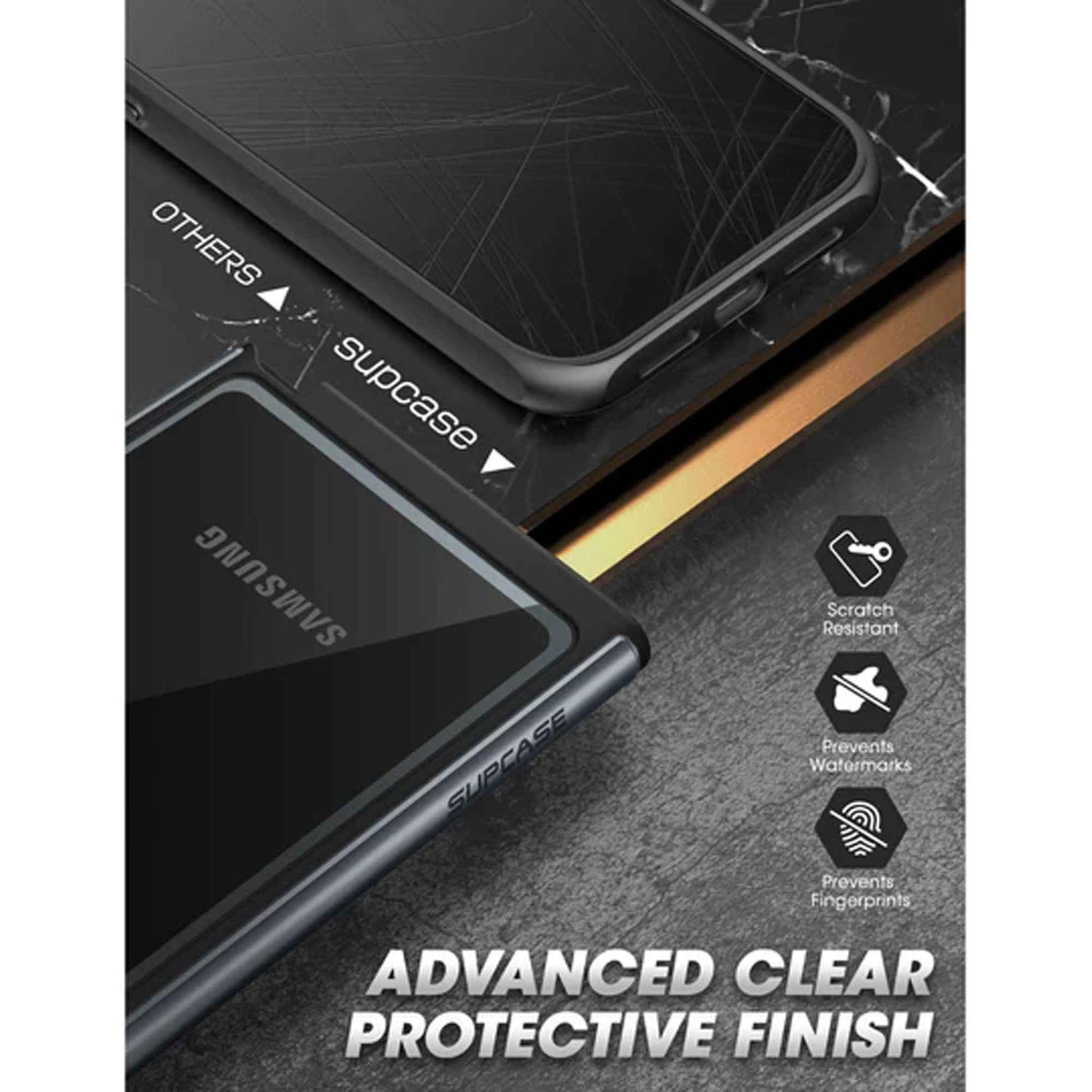 [ONLINE EXCLUSIVE] Supcase Unicorn Beetle Edge XT for Samsung Galaxy S23 Ultra ( With Build-in Screen Protector ) - Black (Barcode : 843439121584 )