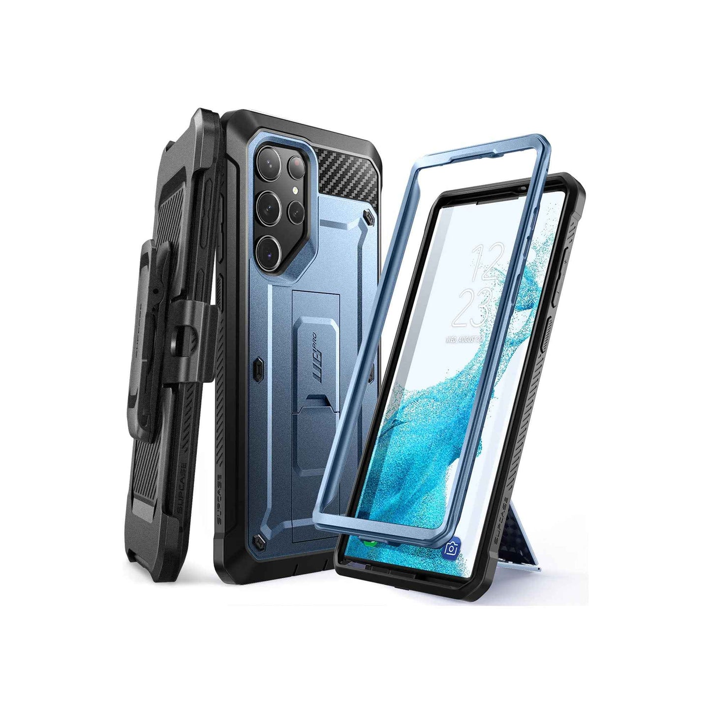 Supcase Unicorn Beetle PRO for Samsung Galaxy S23 Ultra (Without built-in Screen Protector) - Metallic Blue