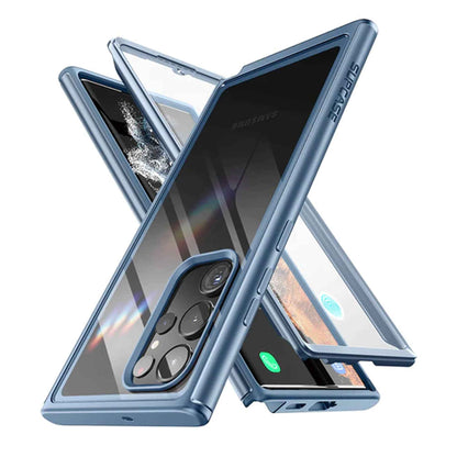 [ONLINE EXCLUSIVE] Supcase Unicorn Beetle Edge XT for Samsung Galaxy S23 Ultra ( With Build-in Screen Protector ) - Metallic Blue (Barcode : 843439121614 )