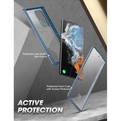 [ONLINE EXCLUSIVE] Supcase Unicorn Beetle Edge XT for Samsung Galaxy S23 Ultra ( With Build-in Screen Protector ) - Metallic Blue (Barcode : 843439121614 )