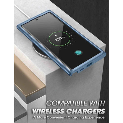 [ONLINE EXCLUSIVE] Supcase Unicorn Beetle Edge XT for Samsung Galaxy S23 Ultra ( With Build-in Screen Protector ) - Metallic Blue (Barcode : 843439121614 )
