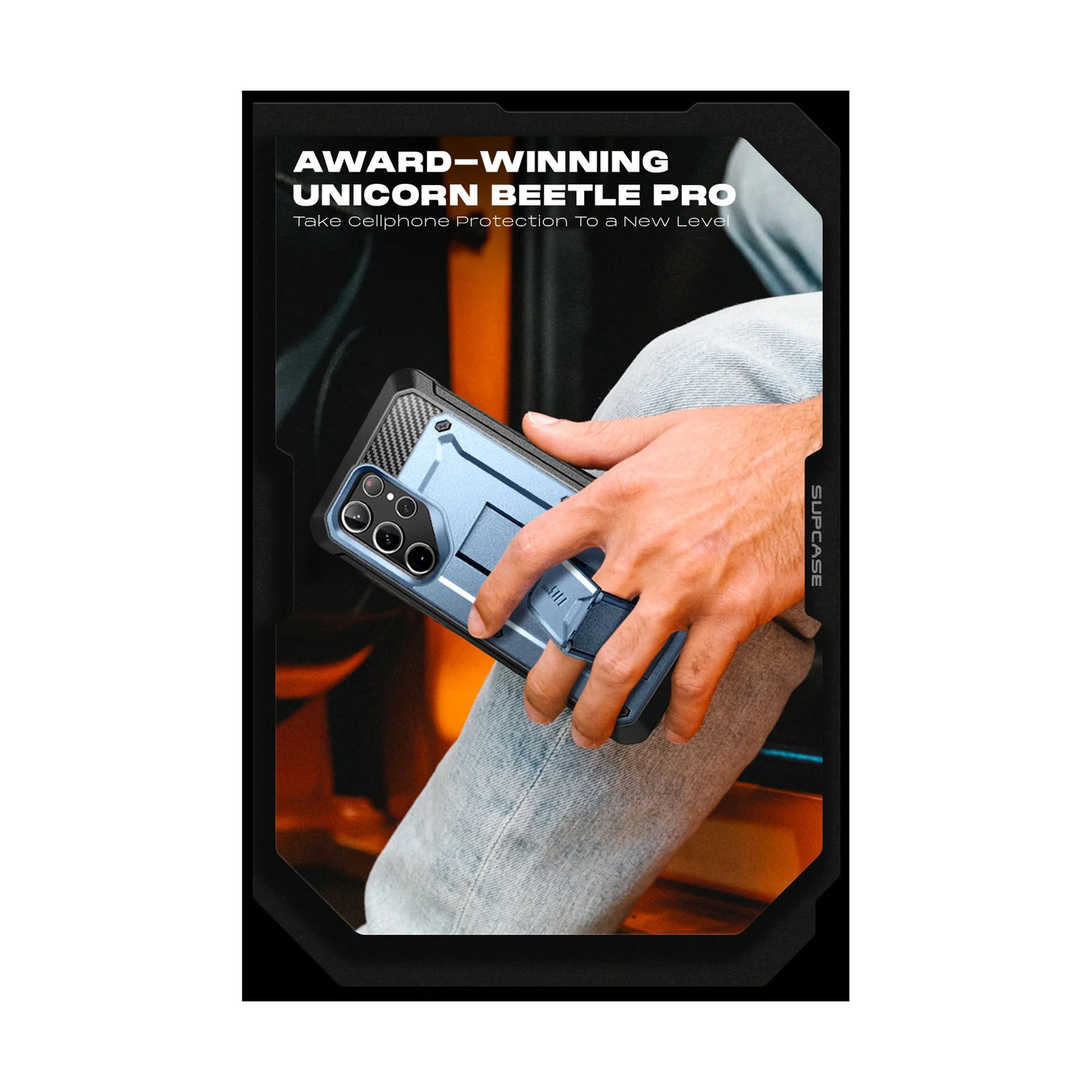 Supcase Unicorn Beetle PRO for Samsung Galaxy S23 (Without built-in Screen Protector) - Metallic Blue - Forexengineer -Malaysia- 843439121331