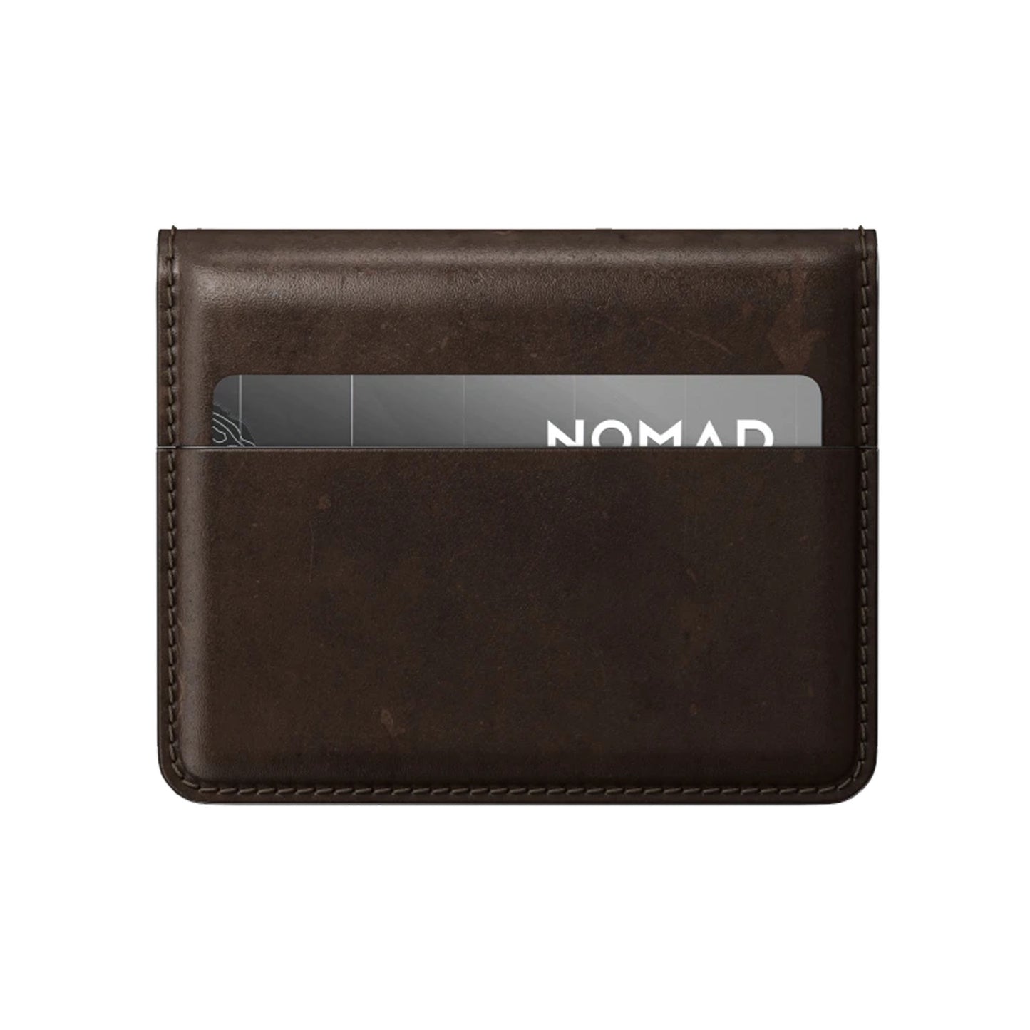 Nomad Card Wallet Plus Horween Leather - Rustic Brown ( Barcode: 856500019529 )