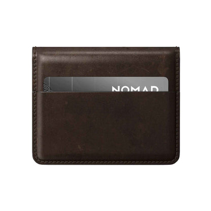 Nomad Card Wallet Plus Horween Leather - Rustic Brown ( Barcode: 856500019529 )