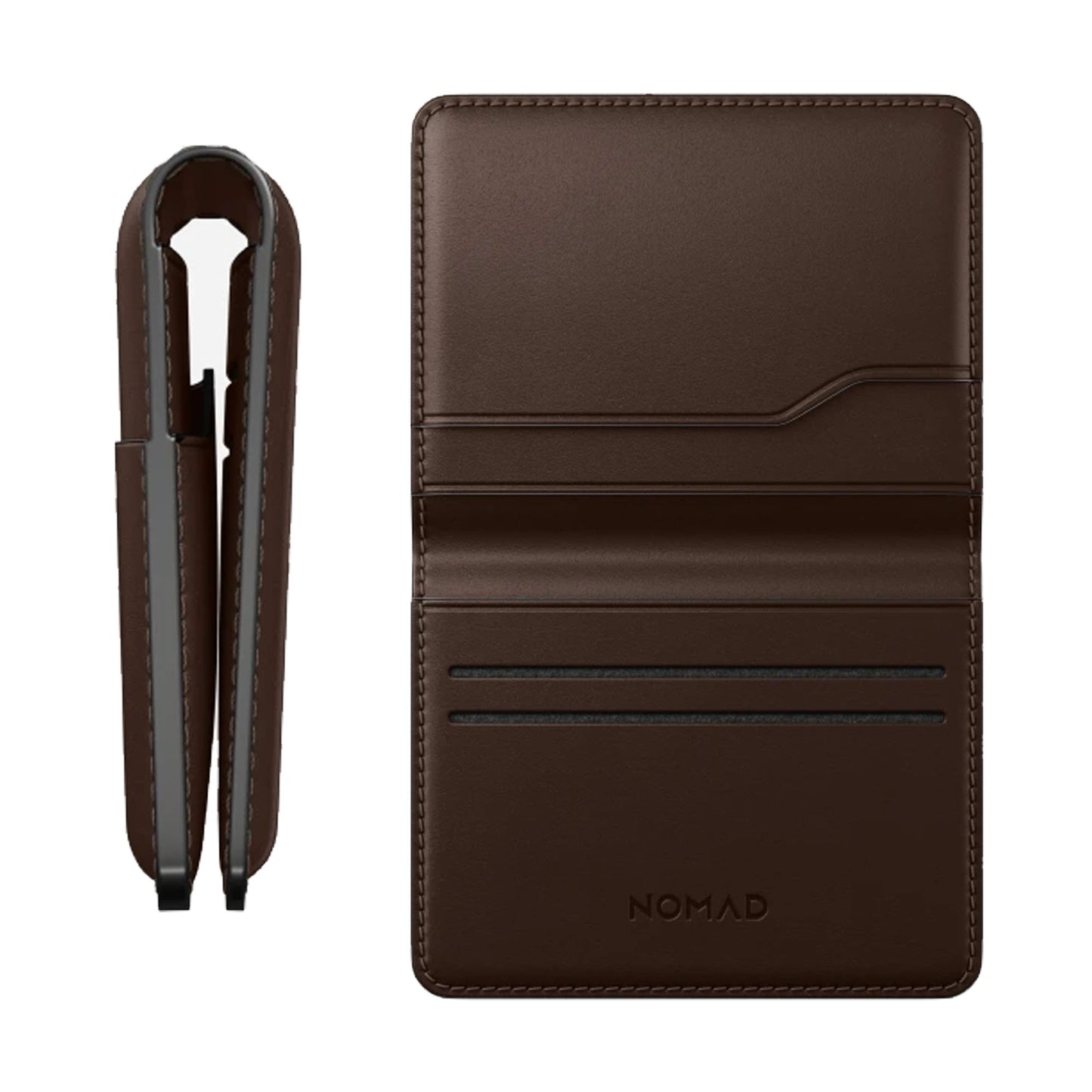 Nomad Card Wallet Plus Horween Leather - Rustic Brown ( Barcode: 856500019529 )