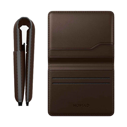 Nomad Card Wallet Plus Horween Leather - Rustic Brown ( Barcode: 856500019529 )